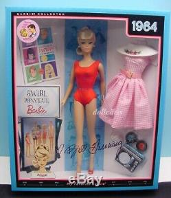 2010 GAW Convention 1964 Swirl Ponytail Barbie Doll Repro Bill Greening Signed