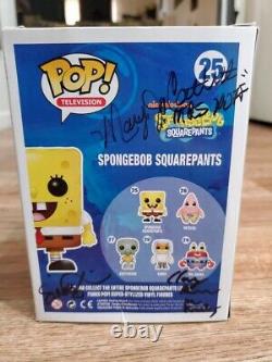 2013 Funko Pop Spongebob #25 Metallic Cartoon Shellabration Super Rare Signed