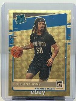 2020-21 Donruss Optic Cole Anthony Gold Vinyl Rated Rookie 1/1