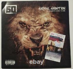50 Cent Signed Autographed Hip Hop ANIMAL AMBITION Vinyl Album JSA