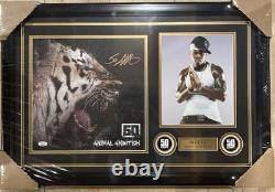 50 cent Signed Autographed Vinyl Cover Collage Framed JSA COA