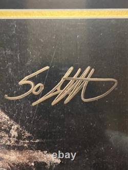 50 cent Signed Autographed Vinyl Cover Collage Framed JSA COA