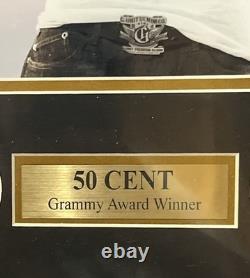 50 cent Signed Autographed Vinyl Cover Collage Framed JSA COA