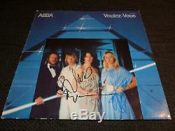 ABBA signed Autogramme auf VOULEZ-VOUS Vinyl Schallplatte SELTEN