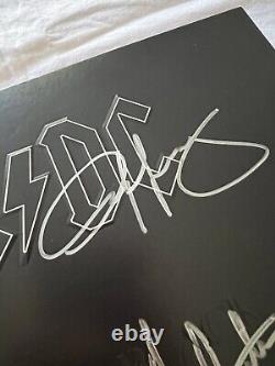 AC/DC Authentic Rare Hand Signed Autographed LP Record with COA