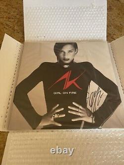 ALICIA KEYS Girl On Fire LP Autographed Vinyl Signed Real Auto Mint