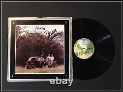AMERICA signed and framed HOLIDAY vinyl record album and cover
