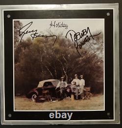 AMERICA signed and framed HOLIDAY vinyl record album and cover