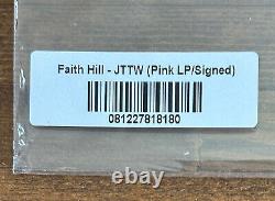 AUTOGRAPHED Faith Hill Joy To The World Christmas Pink Vinyl LP SIGNED INHAND #1