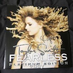 AUTOGRAPHED Fearless (Platinum Edition Gold Vinyl LP) Taylor Swift HAND SIGNED