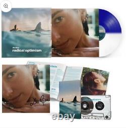 AUTOGRAPHED SIGNED Dua Lipa Radical Optimism Blue White Presale Vinyl LP