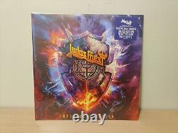 AUTOGRAPHED SIGNED Judas Priest Invincible Shield Blue Revolver Vinyl LP Bundle