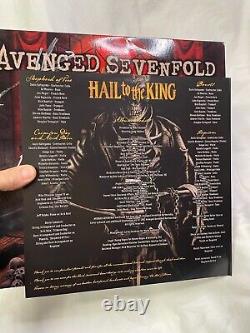 AVENGED SEVENFOLD Hail to the King VINYL Double LP 2013 Autograph SIGNED