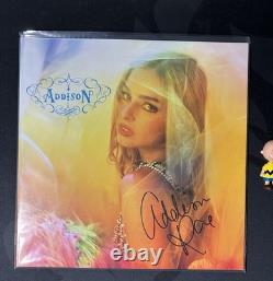 Addison Rae Debut Album Signed Autographed Cover Jacket Sleeve Vinyl Addison LP