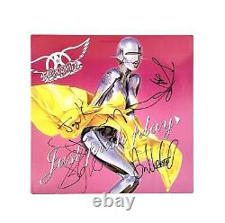 Aerosmith Band Signed Autographed Just Push Play Vinyl Record JSA Letter COA