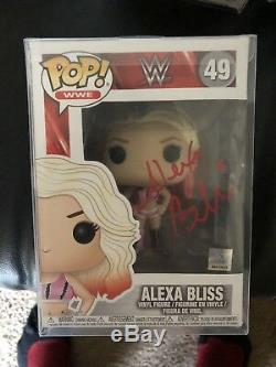 Alexa Bliss Signed Wwe Funko Pop Vinyl Figure Rare Jsa