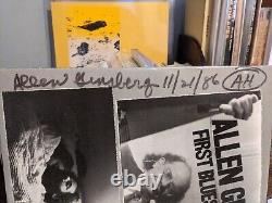 Allen Ginsberg First Blues Signed Double LP John Hammond Bob Dylan Anne Waldman
