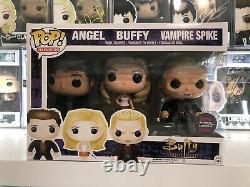 Angel, Buffy And Vampire Spike 3 Pack POP Vinyl Signed JAMES MARSTERS + COA RARE