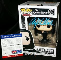 Anjelica Huston Signed Morticia The Addams Family Funko POP PSA JSA Angelica