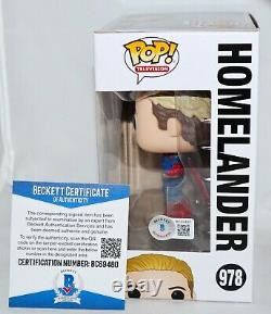 Antony Starr Signed Autographed The Boys Homelander Funko Pop Beckett BAS PSA