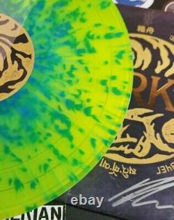 Ark by IN HEARTS WAKE Signed Autographed Yellow WithBlue Splatter Vinyl LP