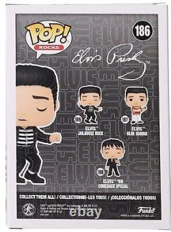 Austin Butler Signed Autographed Elvis Jailhouse Rock Funko Pop Vinyl #186 Jsa