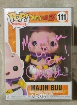 Autographed Dragon Ball Z Majin Buu #111 Funko Pop JSA Signed by Josh Martin