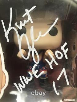 Autographed Funko Pop Kurt Angle WWE 55