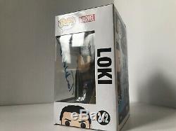 Autographed Funko Pop Marvel Thor Ragnarok Loki Tom Hiddleston