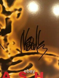 Autographed Offspring Dexter Holland and Noodles signed Smash Vinyl LP JSA cert