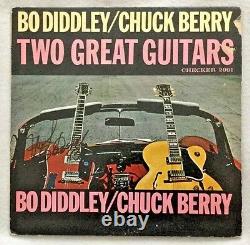 Autographed/Signed Bo Diddley/Chuck Berry Two Great Guitars Vinyl Bo Diddley