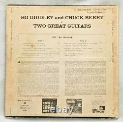 Autographed/Signed Bo Diddley/Chuck Berry Two Great Guitars Vinyl Bo Diddley