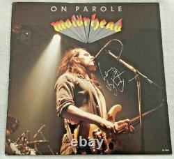 Autographed/Signed Motörhead On Parole Vinyl Lemmy Kilmister