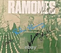 Autographed/Signed Ramones Bonzo Goes To Bitburg Vinyl Single UK Import