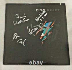 Autographed/Signed The Fixx React Vinyl Cy Curnin + 3