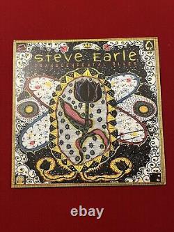 Autographed Steve Earle Transcendental Blues Vinyl LP