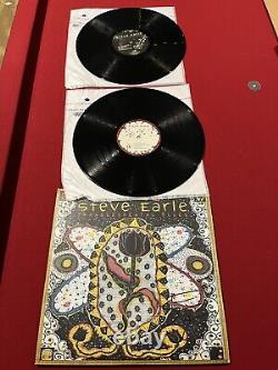 Autographed Steve Earle Transcendental Blues Vinyl LP