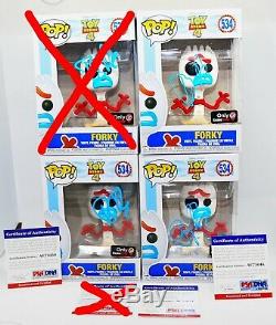 Autographed Tony Hale signed Toy Story 4 Forky Gamestop Exclsv Funko POP PSA JSA