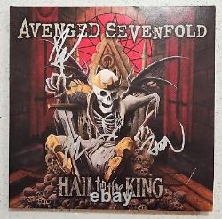 Avenged Sevenfold SIGNED Vinyl Hail To The King AUTOGRAPHED Authentic Rare