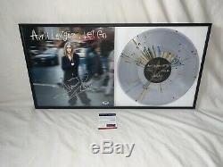 Avril Lavigne Signed Autographed Framed Urban Outfitters Ex Let Go Vinyl Psa Coa
