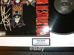 Axl Rose Signed Guns N Roses Appetite For Destruction Vinyl Album PSA Autograph