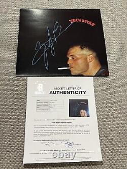 BECKETT LOA ZACH BRYAN Signed Autographed Self Titled Vinyl Album LP Country