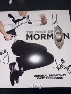 BOOK OF MORMON RANNELLS JAMES O'MALLEY Josh Gad CAST SIGNED Autographed Vinyl LP