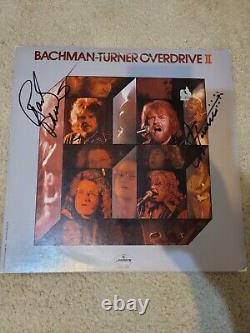 BTO Group Randy Bachman & CF Turner Overdrive Signed Autograph vinyl LP #A