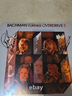 BTO Group Randy Bachman & CF Turner Overdrive Signed Autograph vinyl LP #A
