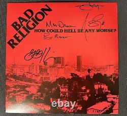 Bad Religion How Could Hell Be Any Worse Vinyl LP Signed Autographed By Band NEW