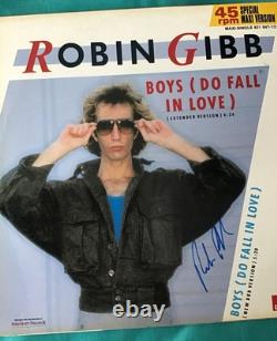 Bee Gees Robin Gibb SIGNED AUTOGRAPHED Vinyl LP Album + COA