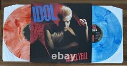 Billy Idol SIGNED Blue Red Vinyl LP Rebel Yell EXPANDED Autographed PSA DNA COA