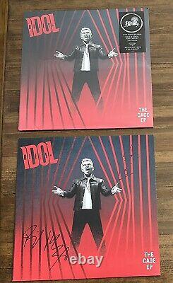 Billy Idol Signed Vinyl Lp The Cage Ep Autographed With Doodle Inscription Rare