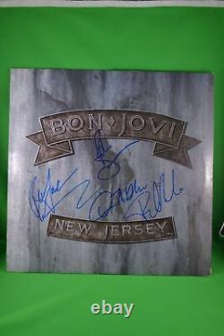 Bon Jovi New Jersey Vinyl LP SIGNED AUTOGRAPHED Sambora Fairbairn McGhee Rock